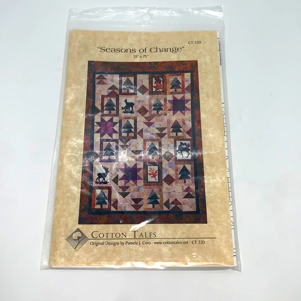 Cotton Tales CT220 “Seasons Of Change” Approx. Size 55”x75” Quilt Pattern